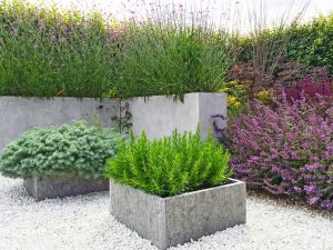 Garden design ideas 2021 - architectural concrete garden